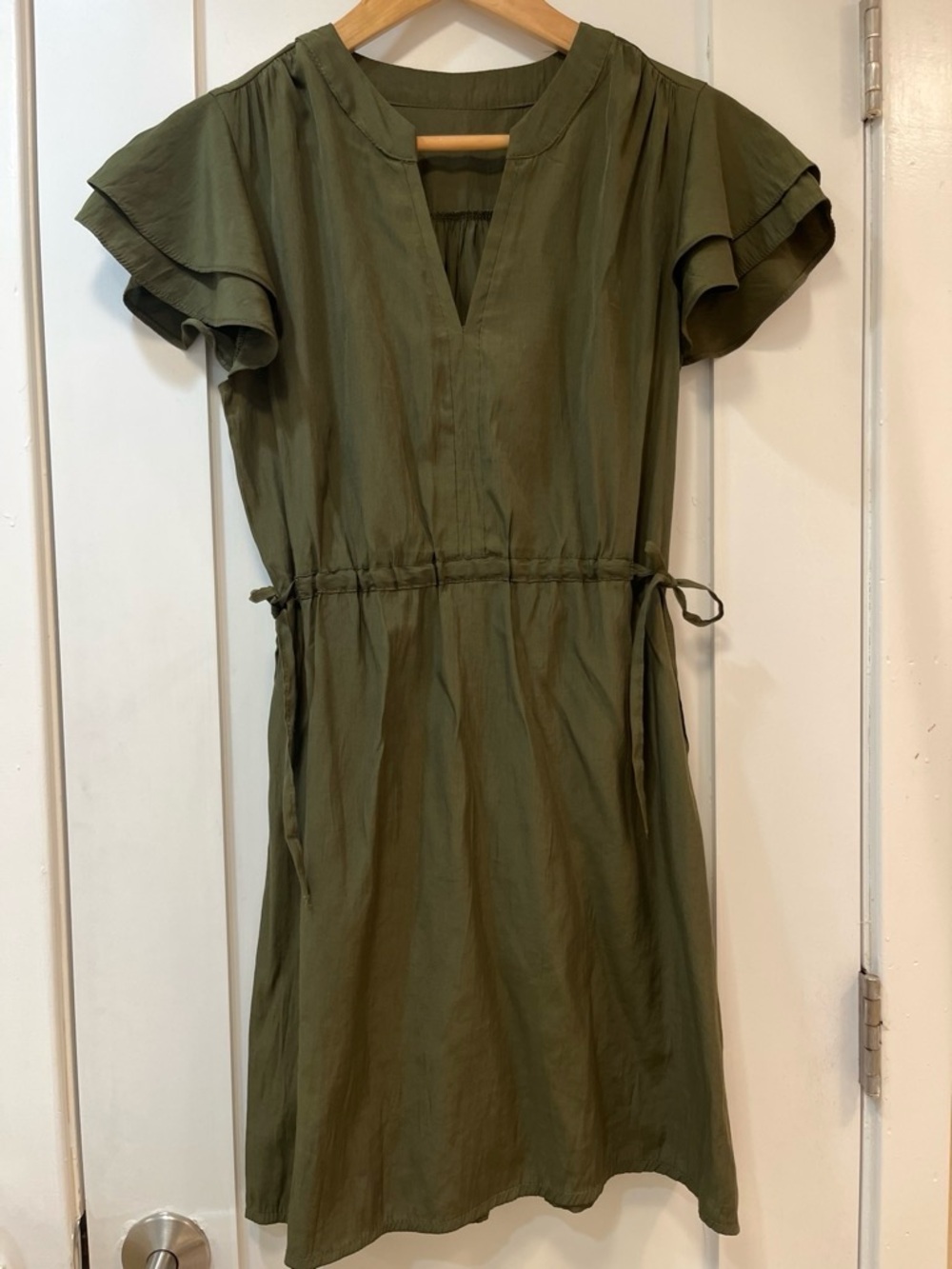 olive green dress